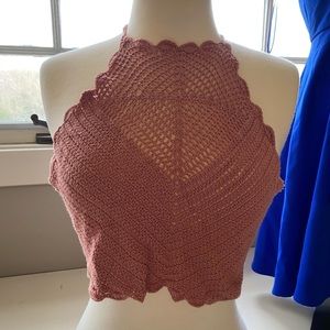 Kendall & Kylie Tie up Halter top (cropped)